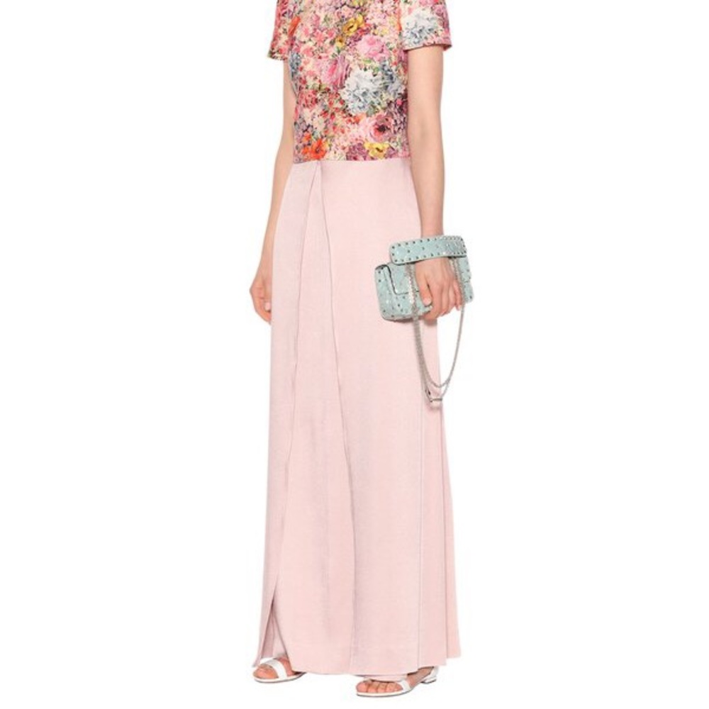 Valentino ivory maxi Satin Skirt